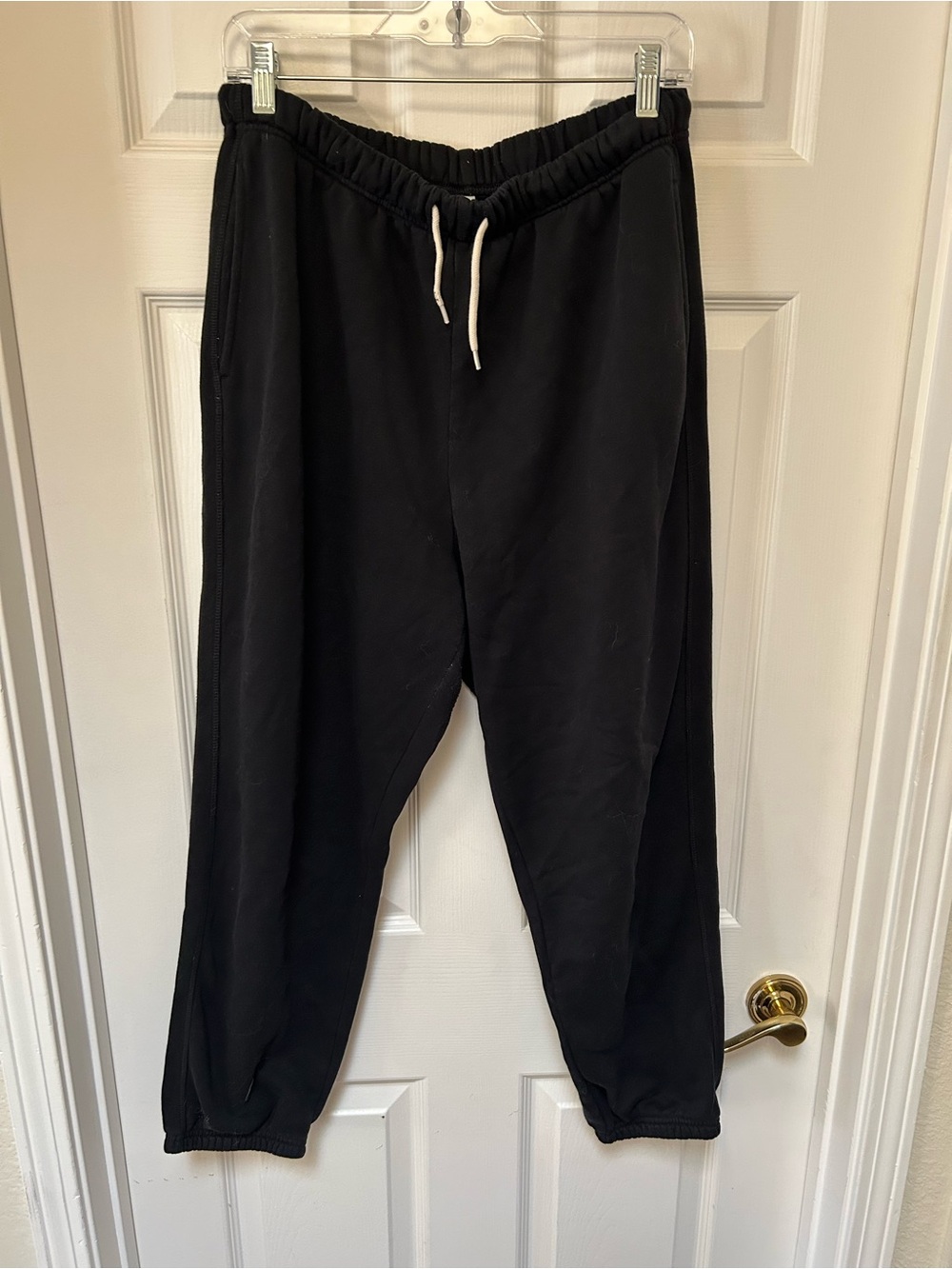 Old Navy Black Women's Track Joggers with Drawstring